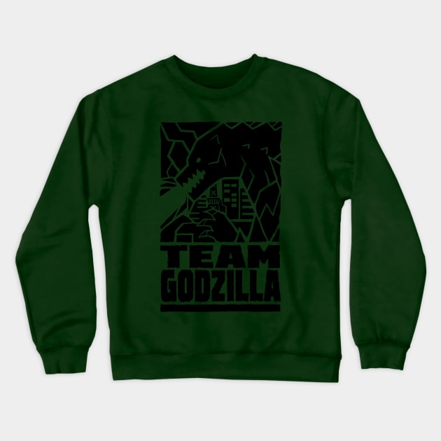 Godzilla vs King Kong - TEAM GODZILLA Crewneck Sweatshirt by grandpabats